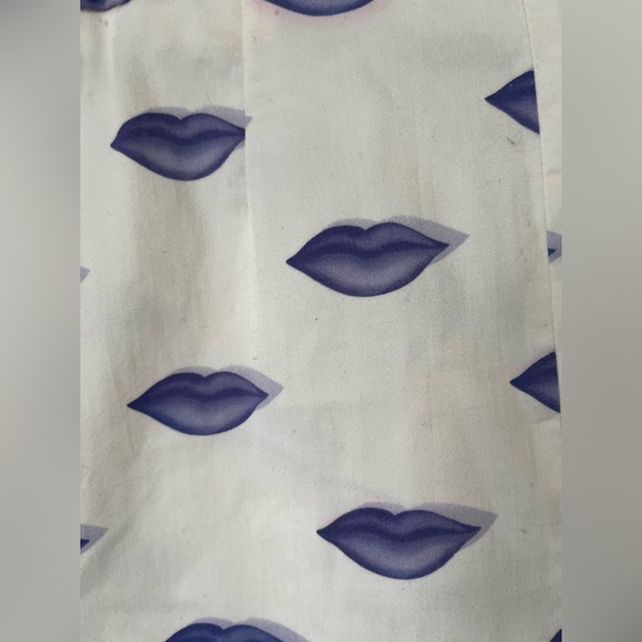 Vintage Prada Mini Purple Lip Print Skirt - Picture 7 of 8